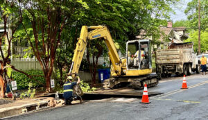 Candler Street sewer digging