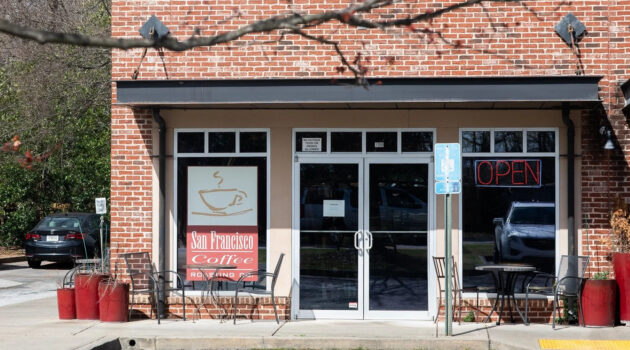 San Francisco Coffee Roasting Co. in the Candler Park neighborhood of Atlanta, GA